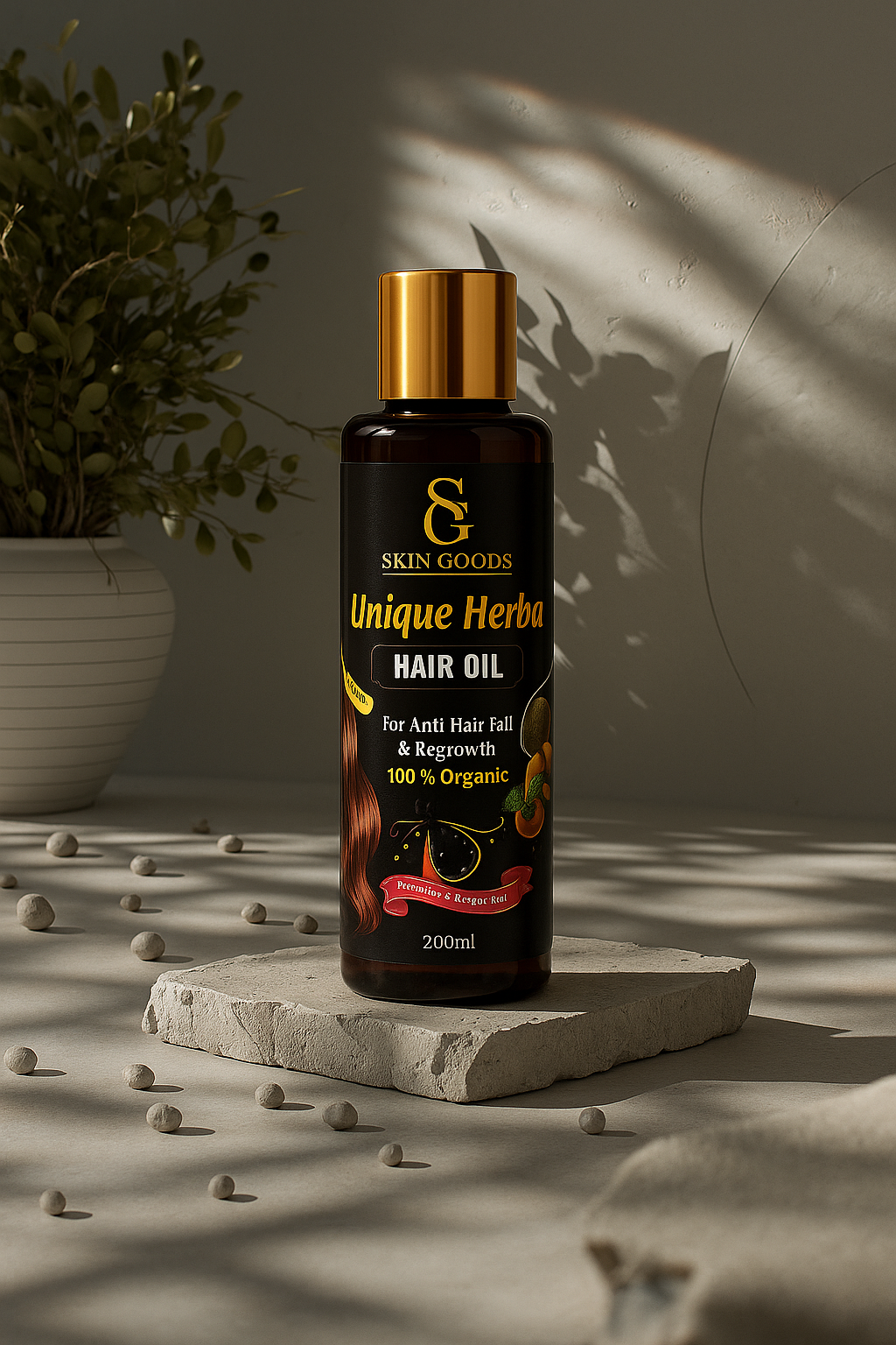 Skin Goods Hair Oil – For Strong, Long & Thick Hair | Anti Dandruff & Hair Fall Control