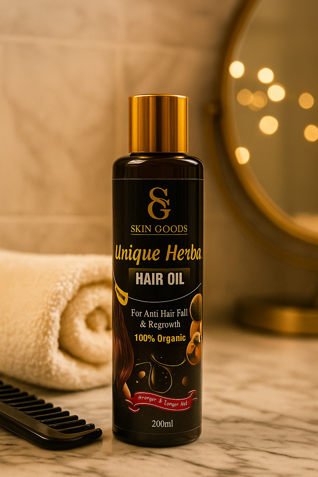 Skin Goods Hair Oil – For Strong, Long & Thick Hair | Anti Dandruff & Hair Fall Control