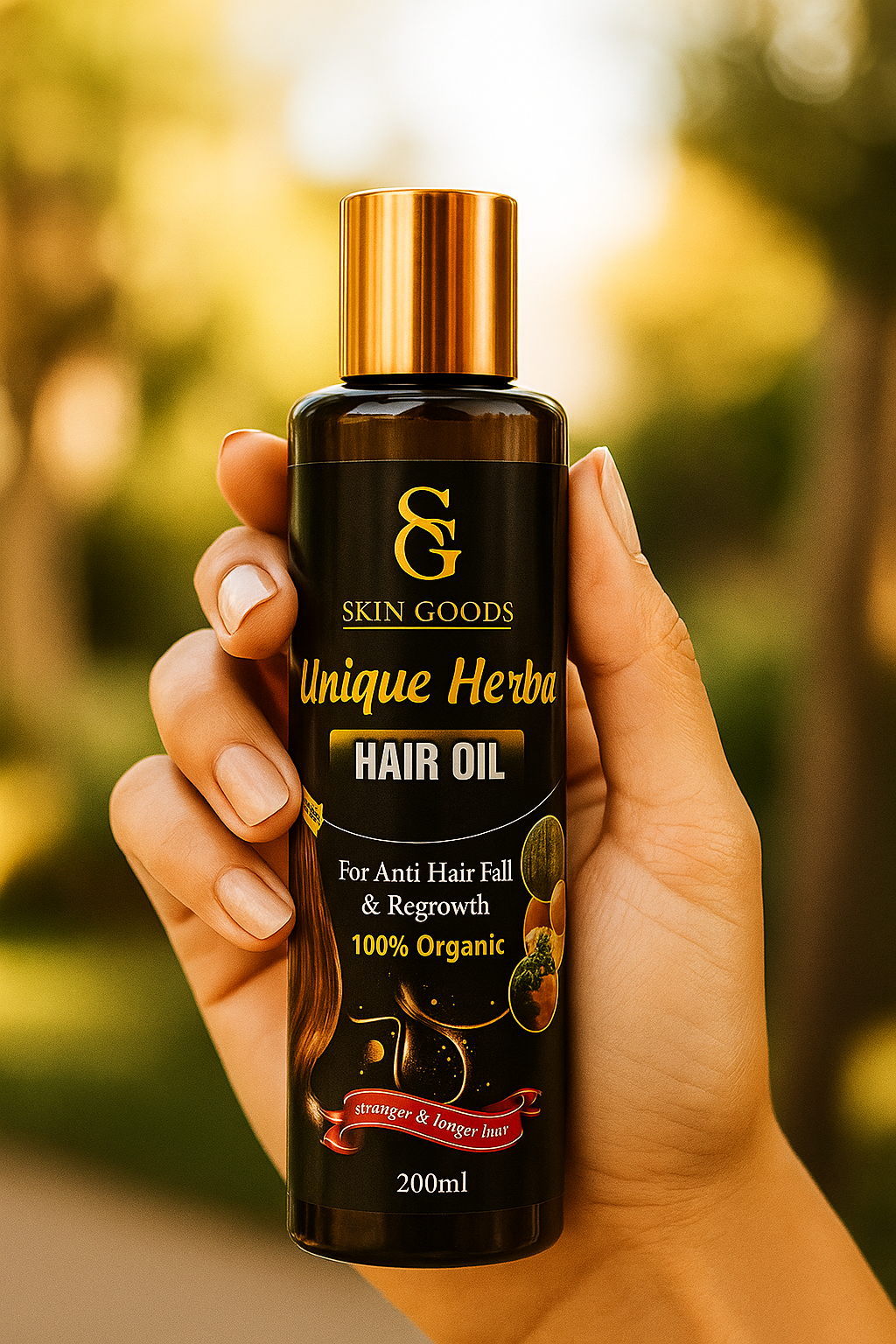 Skin Goods Hair Oil – For Strong, Long & Thick Hair | Anti Dandruff & Hair Fall Control
